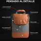 Bolso Matero Gris Premium | Impermeable y Térmico | Eco Cuero Resistente