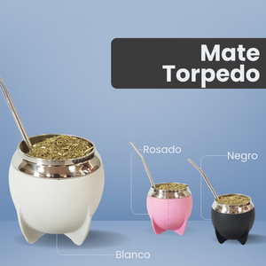 Kit de Mate Torpedo 3 Piezas | Acero Inoxidable Resistente | 250 ml