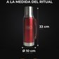 Termo Mate System rojo de 1,2 L: medidas