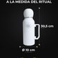 Termo Mate Todo en Uno Blanco 1.3 L – Acero Inoxidable