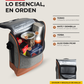 Bolso Matero Gris Premium | Impermeable y Térmico | Eco Cuero Resistente