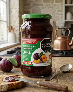 Mermelada Dulcor Light de Ciruela, Libre de Gluten 390 Gr.
