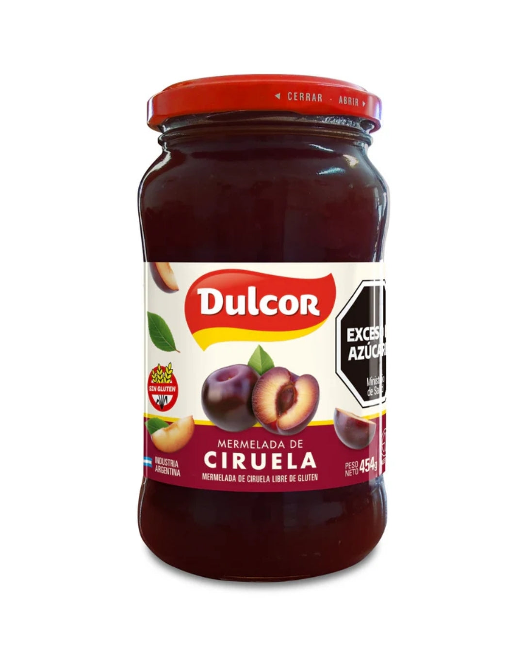 Mermelada de Ciruela en frasco Dulcor 454 gramos