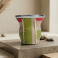 Mate de Vidrio Copa Arpillera | Virola Metálica | 200 ml