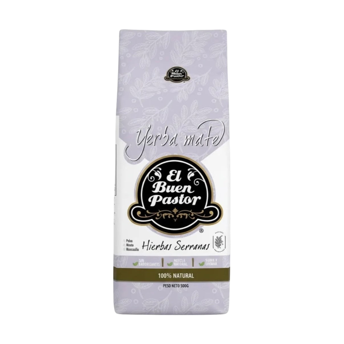 Yerba Mate El Buen Pastor con Hierbas Serranas 500 gr.