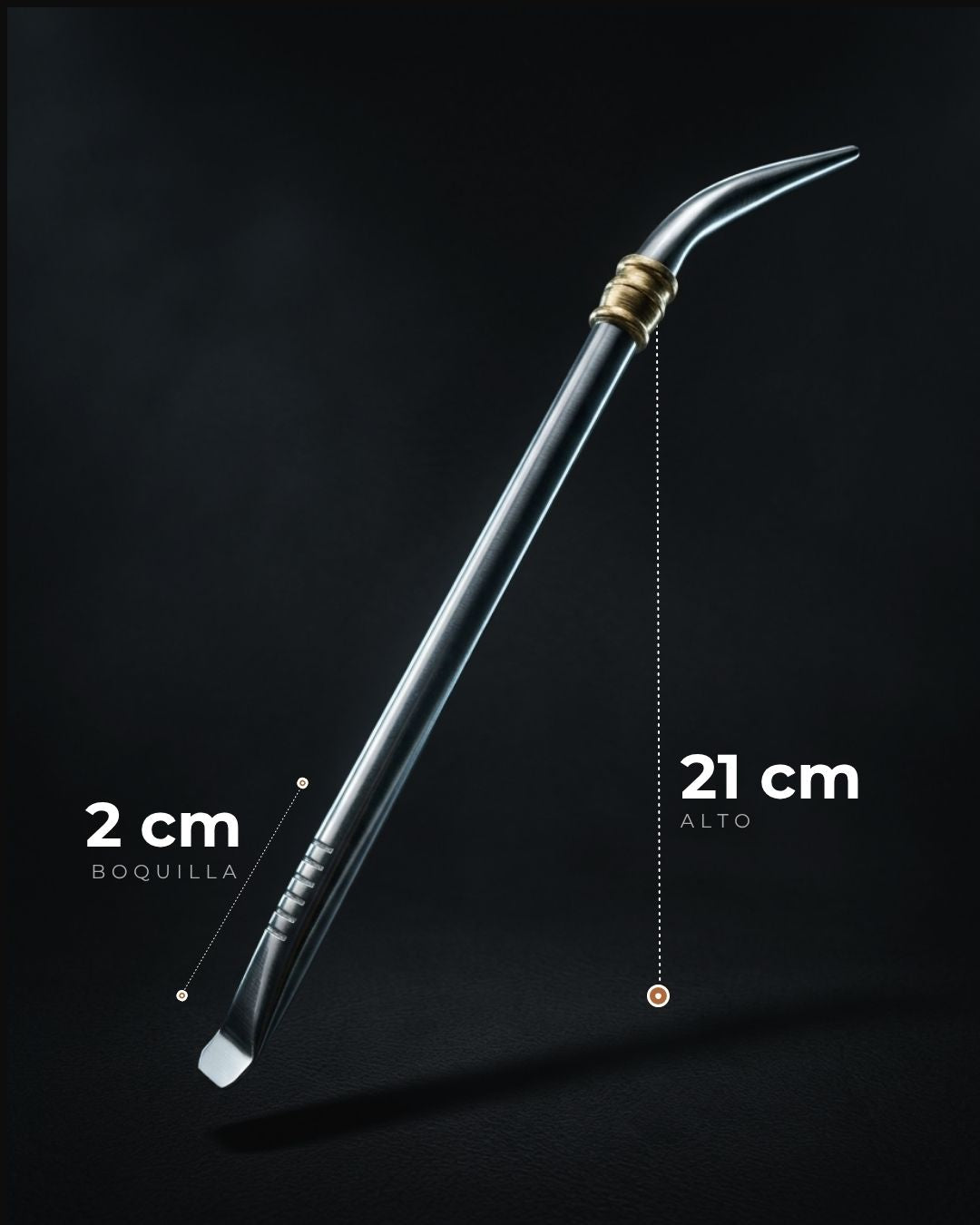 Bombilla de acero inoxidable de 20 cm con pala y pico de loro, foto 3 de la galería