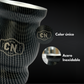 Mate de Acero Inoxidable Texturizado Negro