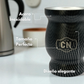 Mate de Acero Inoxidable Texturizado Negro
