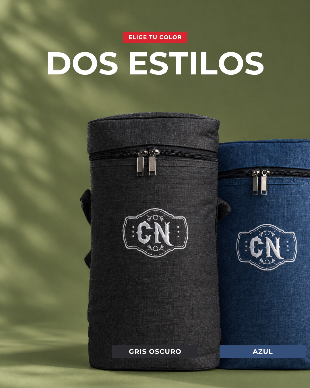Portatermo gris oscuro de tela Oxford: colores disponibles