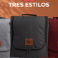 Bolso Matero Gris OSCURO Premium | Impermeable y Térmico | Tela Oxford Resistente