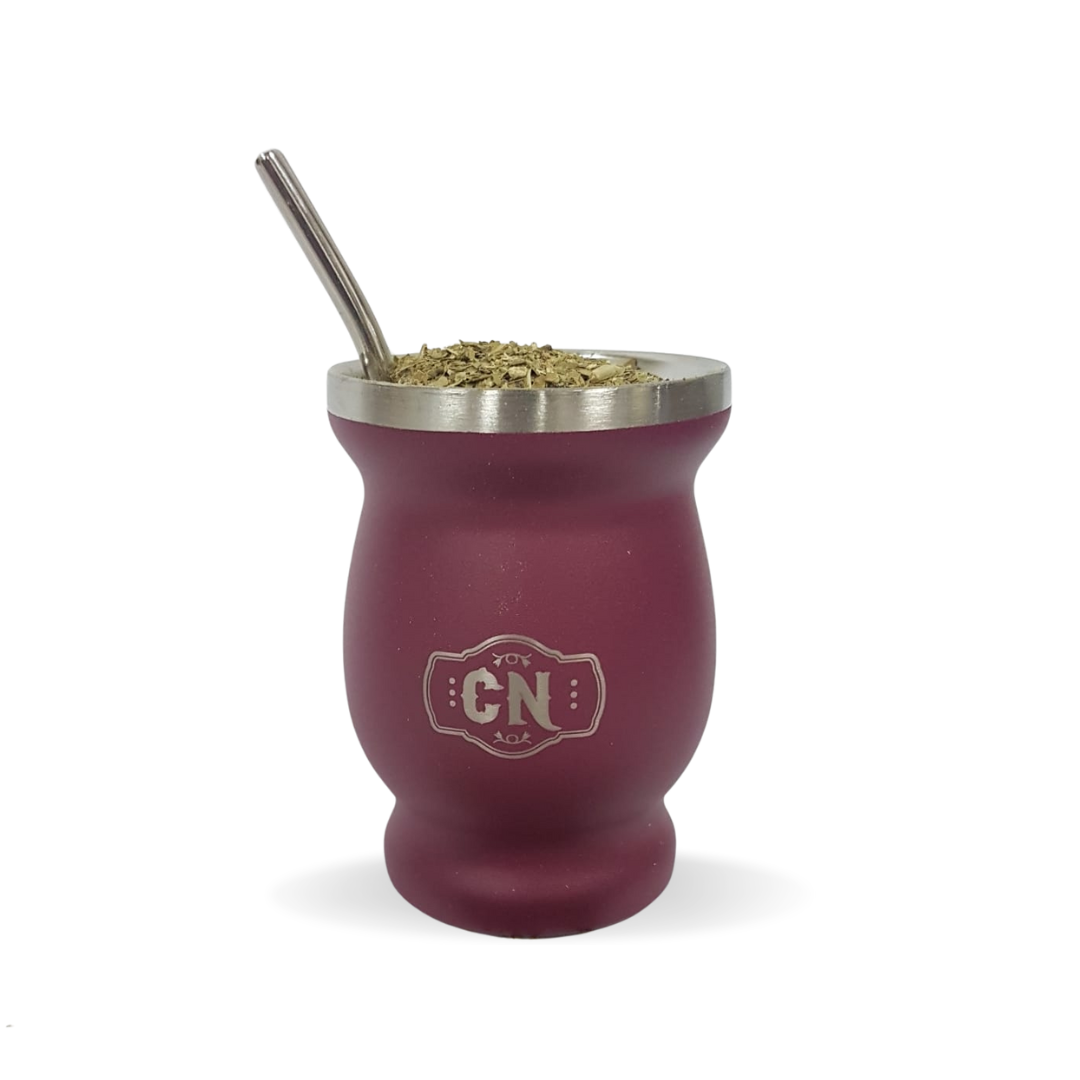 Mate acero inoxidable 200 ml doble capa térmica