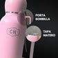 Termo Mate Todo en Uno Rosa Pastel 1.3 L – Acero Inoxidable