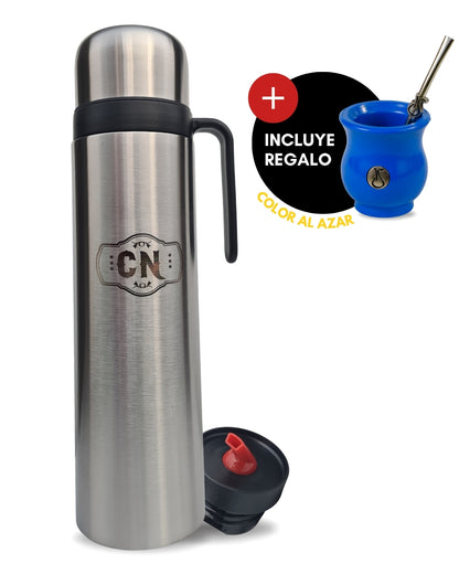 Set Termo de Acero + Mate Sabio | Tradición y Practicidad en un Solo Pack