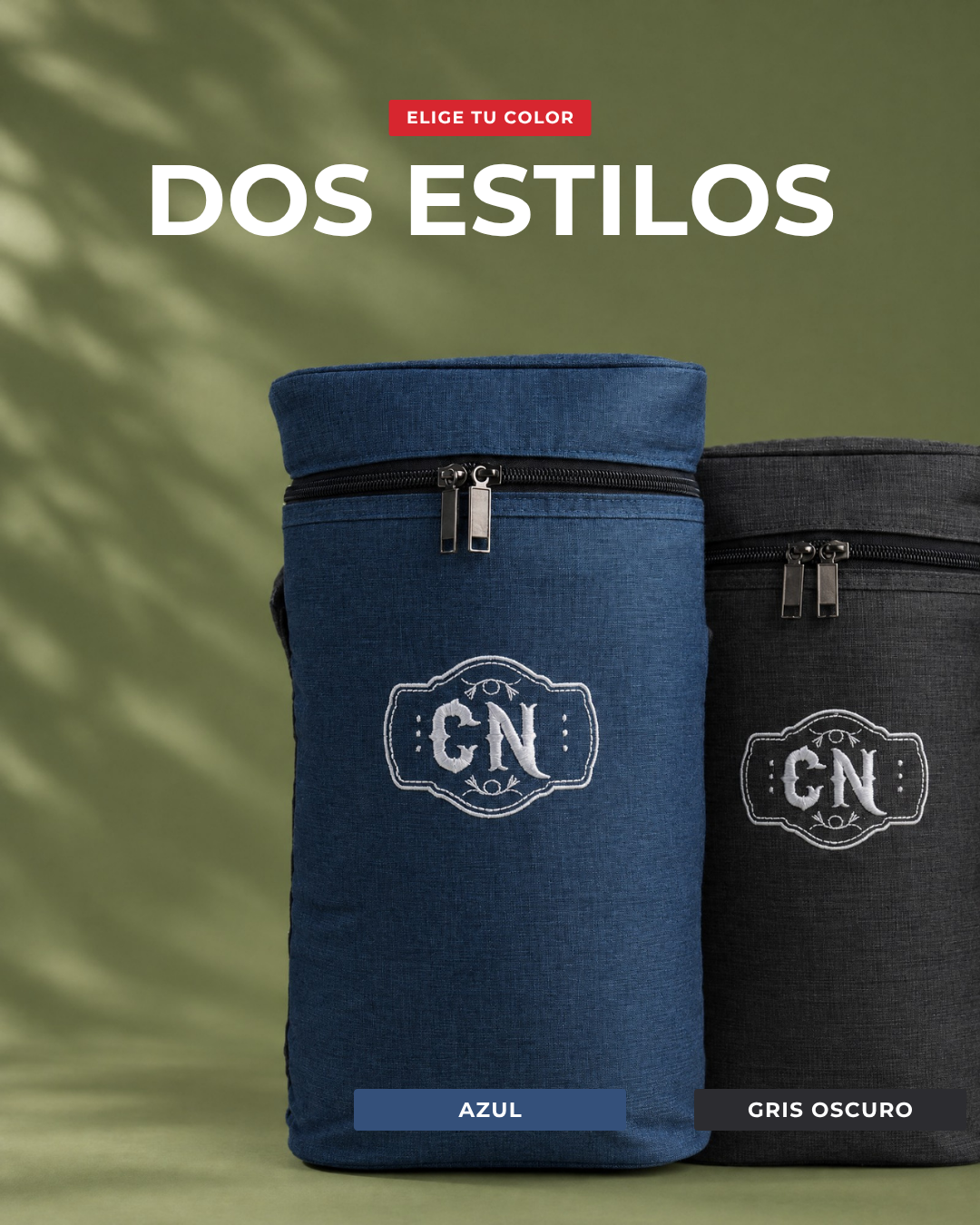 Portatermo azul de tela Oxford: colores disponibles