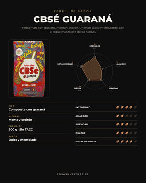 Yerba Mate Cbsé Guaraná 500grs