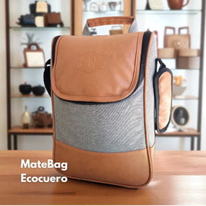 Bolso Matero Gris Premium | Impermeable y Térmico | Eco Cuero Resistente - Cosas Nuestras