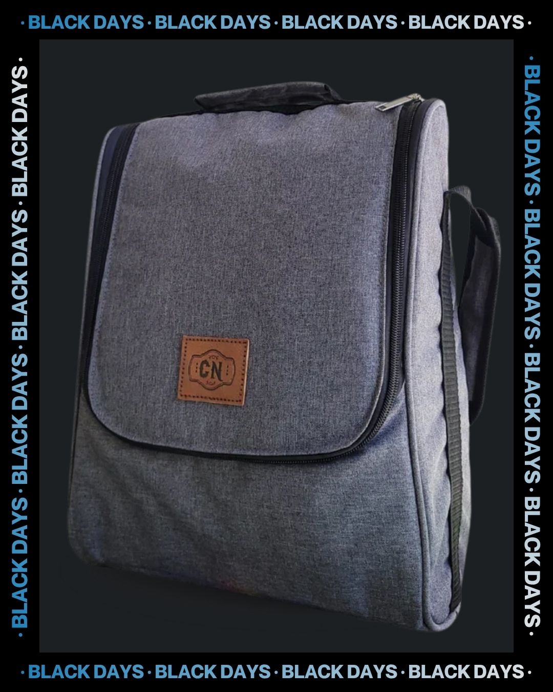 Bolso Matero Gris Claro Premium | Impermeable y Térmico | Tela Oxford Resistente