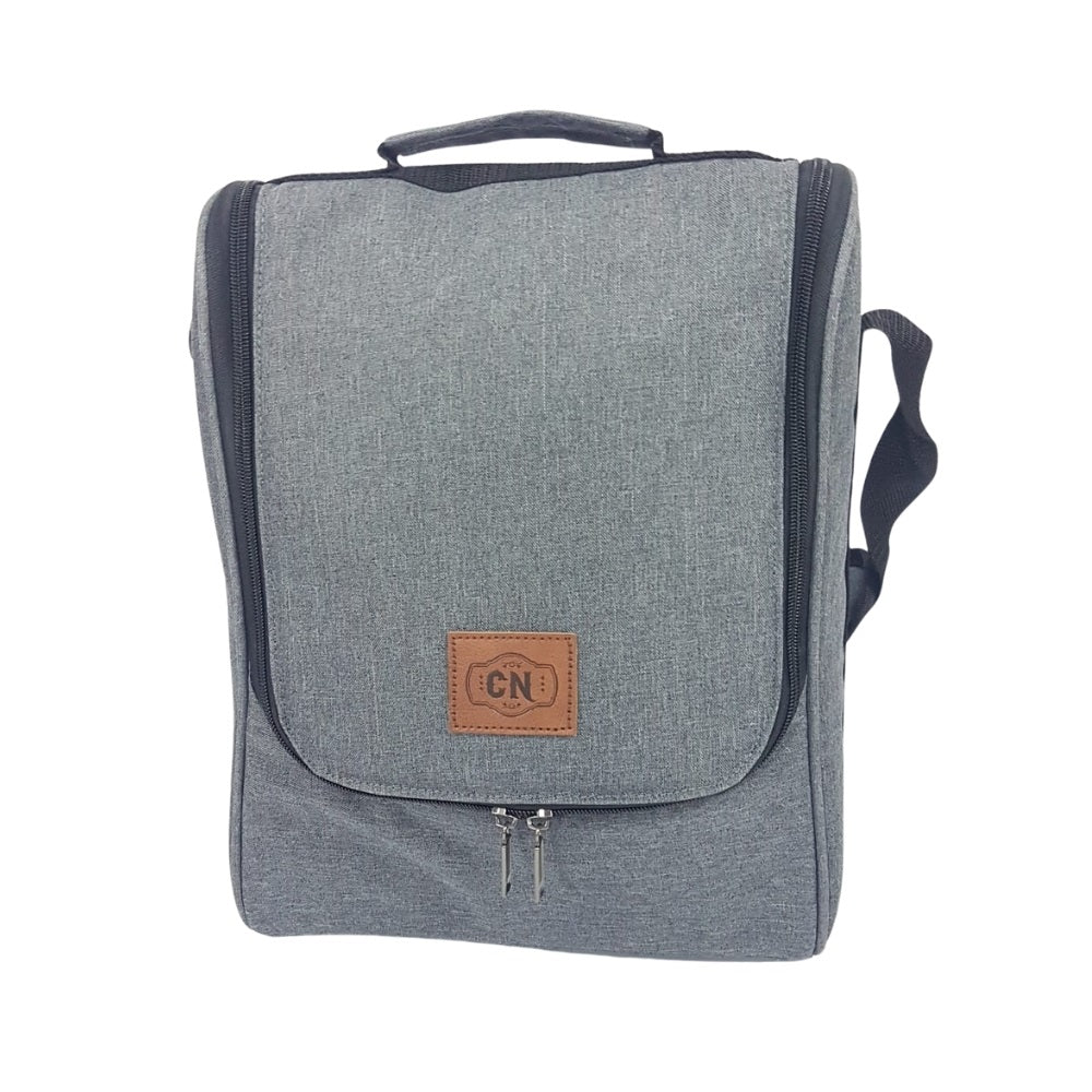 Bolso Matero Gris Claro Premium | Impermeable y Térmico | Tela Oxford Resistente