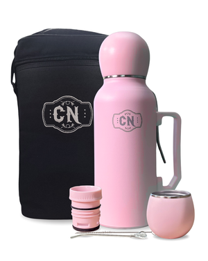 Kit de Iniciación Todo en Uno | Portatermo + Termo 1.3L con Mate Integrado y Bombilla