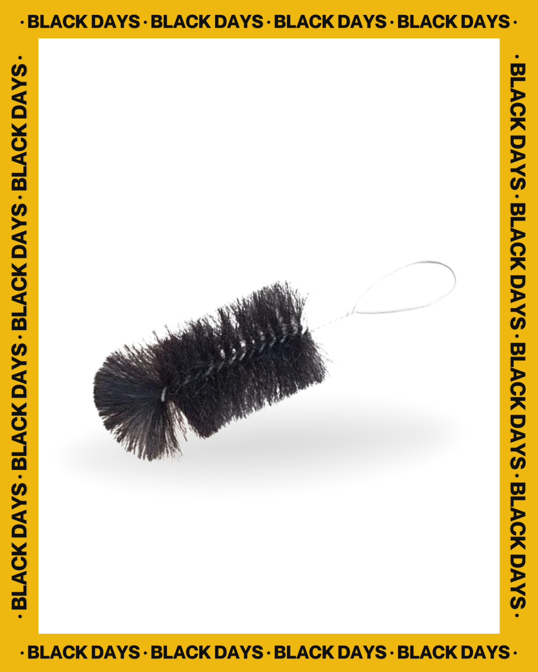 Cepillo Limpiador de Mate y Termos REUNATA | Cerdas Naturales y Cuerpo de Alambre Galvanizado