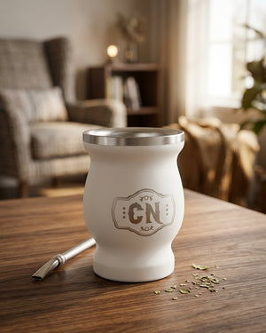 Mate acero inoxidable (Logo Grande) doble capa térmica