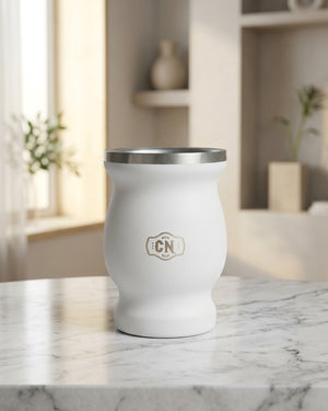 Mate de acero inoxidable de 200 ml con doble capa térmica, foto 2 de la galería