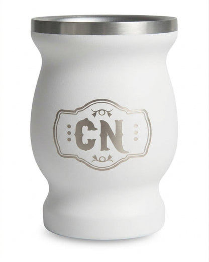 Mate acero inoxidable (Logo Grande) doble capa térmica