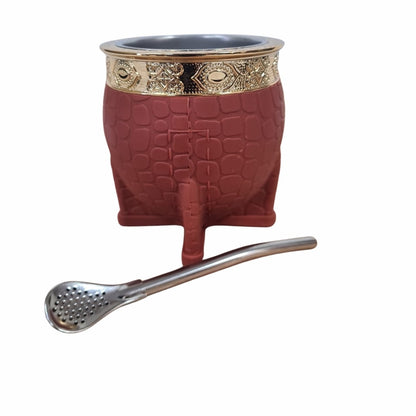 Mochila Matera | Premium Gris | 🎁 Mate Tipo Imperial + Bombilla de Regalo | Térmica, Acolchada y Súper Versátil