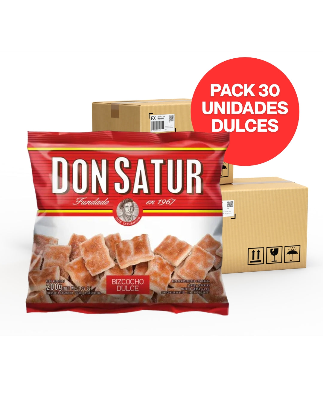 Caja Bizcochos Don Satur Dulces x30