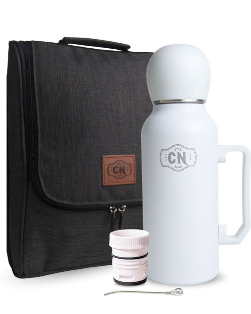KIT MATE LISTO GRIS⭐Todo armado en un solo lugar para que salgas con tu mate listo, sin olvidar nada.