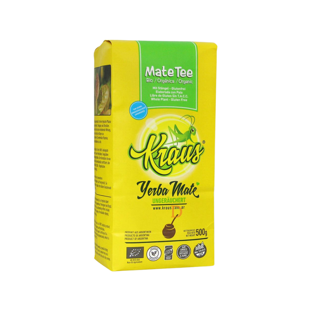 Yerba Mate Kraus Orgánica 500g | 100% Natural y Orgánica 🌿