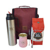 Set Completo Mate Acero + Termo 1L + Bolso Matero + Yerba Buen Pastor | Kit Ideal para Viaje - Rosa