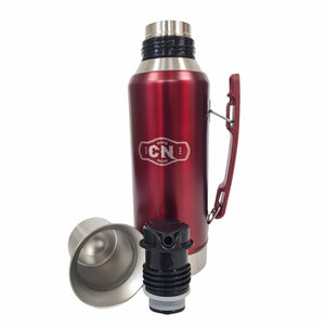 Termo Mate System Rojo 1.2 L – Acero inoxidable