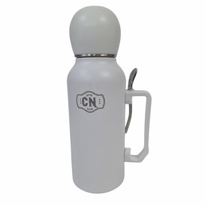 Termo Mate Todo en Uno Blanco 1.3 L – Acero Inoxidable