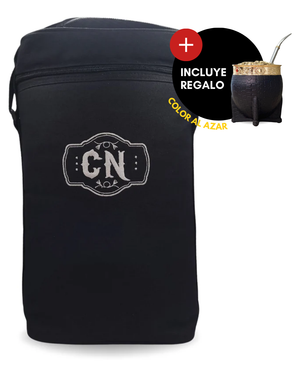 Portatermo Negro Doble Compartimiento – Tela Oxford Aislada