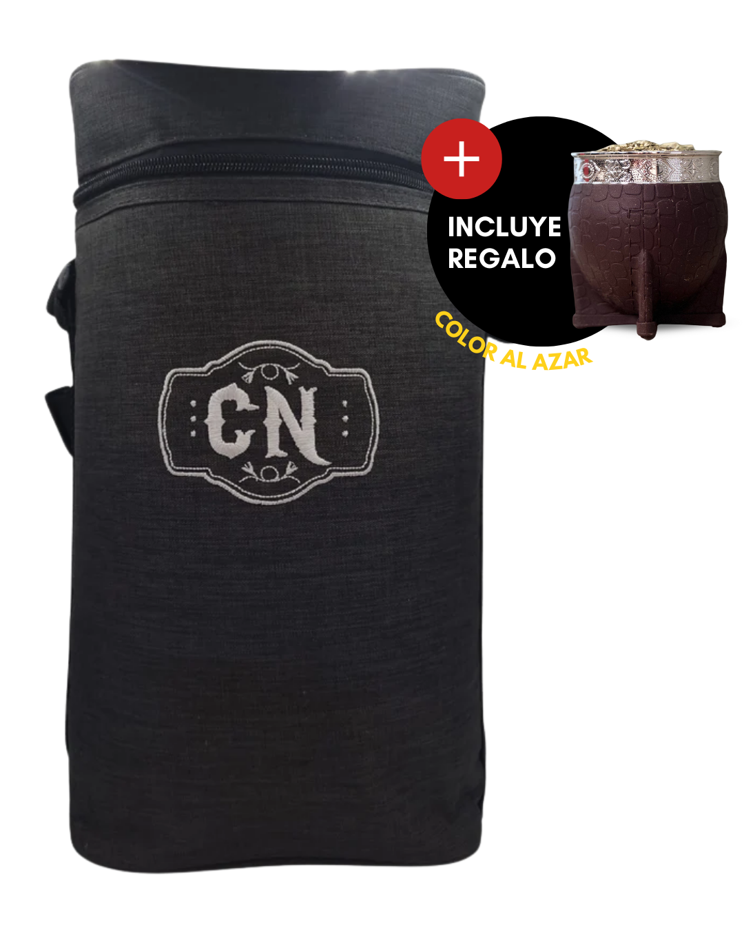 Portatermo Gris Oscuro Compartimiento – Tela Oxford Aislada