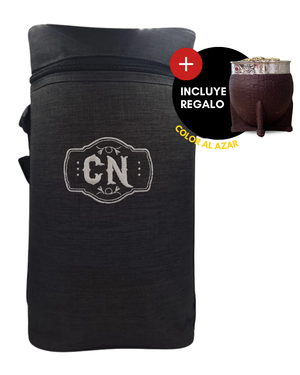 Portatermo Gris Oscuro Compartimiento – Tela Oxford Aislada