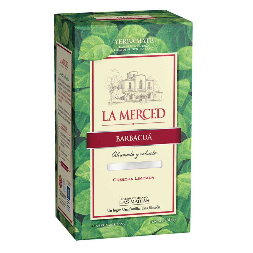 Yerba Mate La Merced Barbacuá 500g | Sabor Intenso Ahumado 🌿🔥 - Cosas Nuestras