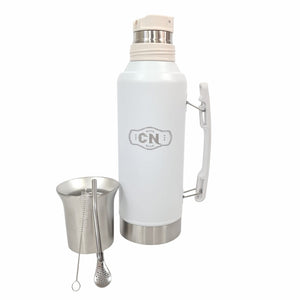 Termo Mate System Blanco 1.2 L – Acero inoxidable