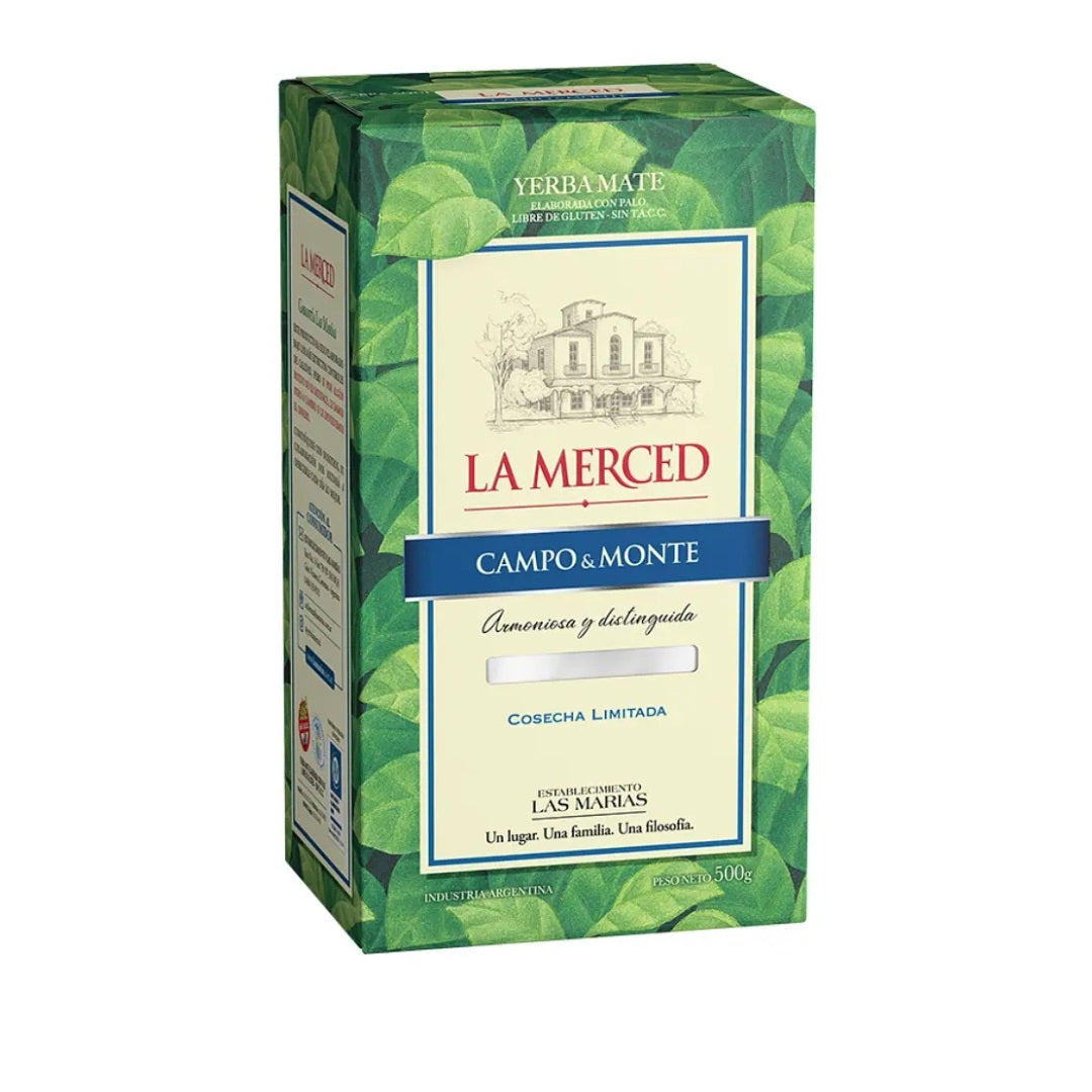 Yerba Mate La Merced Campo y Monte 500g | Sabor Suave y Vigoroso 🌿