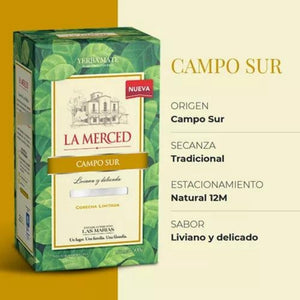 Yerba Mate La Merced Campo Sur 500g | Sabor Suave y Delicado