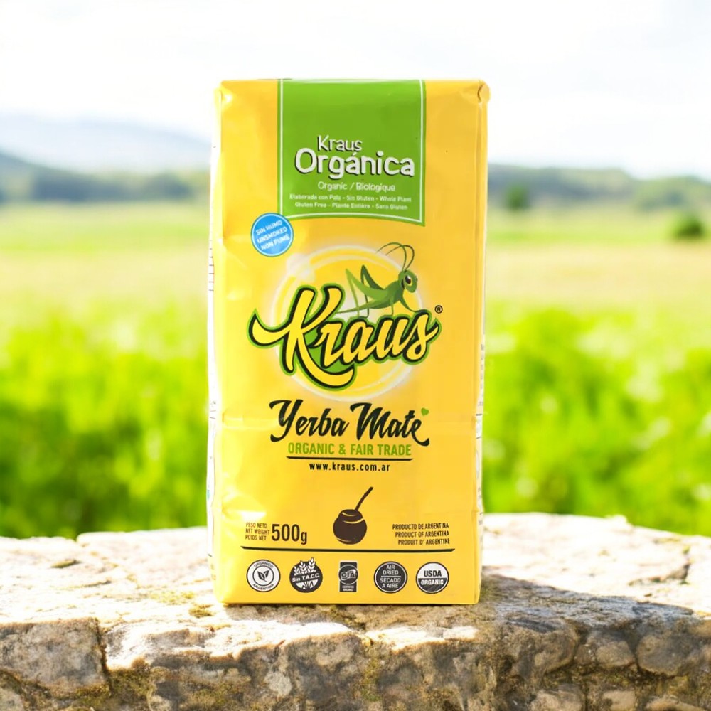 Yerba Mate Kraus Orgánica 500g | 100% Natural y Orgánica 🌿