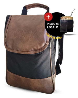 Bolso Matero | Eco Cuero Premium Marrón | Impermeable y Térmico