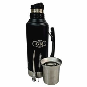 Termo Mate System Negro 1.2 L – Acero inoxidable