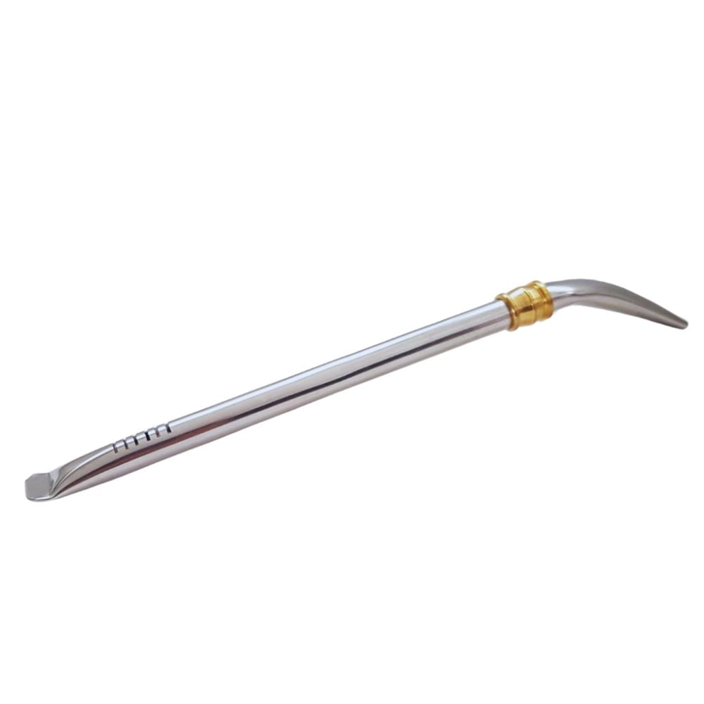 Bombilla de Acero Inoxidable 20 cm | Base Palita y Pico de Loro | Ideal para Yerbas Clásicas y Finas