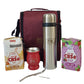 Set Mate Acero + Termo 1L + Bolso Matero + Yerba CBSe x2 | Kit Completo